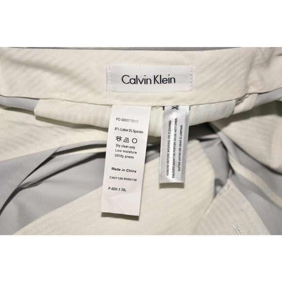 CALVIN KLEIN NEW $175 Extra Slim Stretch Flat Front Suit Pant Men's 40 - Picture 4 of 4